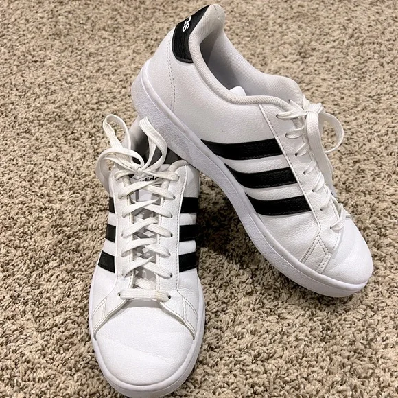 adidas gazelle silver green womens Adidas Grand Court Cloudfoam Comfort Men's Shoes Core Black